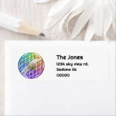 トンボ |カラフルの花 |チャクラ ラベル (インサイチュ)