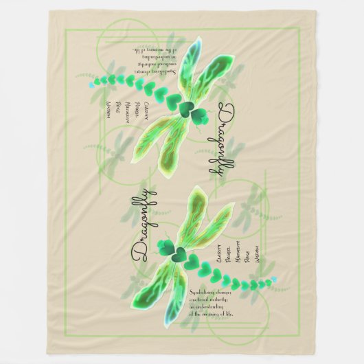 トンボ |カーキラージフリースブランケット フリースブランケット (正面)