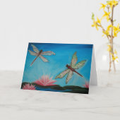 トンボ カード (黄色い花)