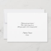 トンボ シルバー グレー ローズゴールド サンクス | S サンキューカード (裏面)