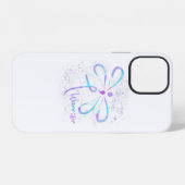 トンボ セミコロン 自殺防止啓発 iPhoneケース (裏面横)