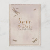 トンボ ヴィンテージ トンボ シック セーブ・ザ・デート 案内ポストカード (正面)