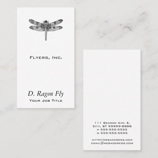 トンボ 名刺 (正面/裏面)