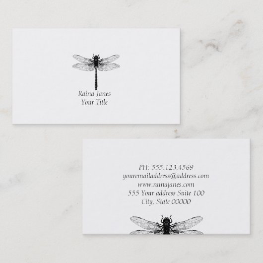 トンボ 名刺 (正面/裏面)