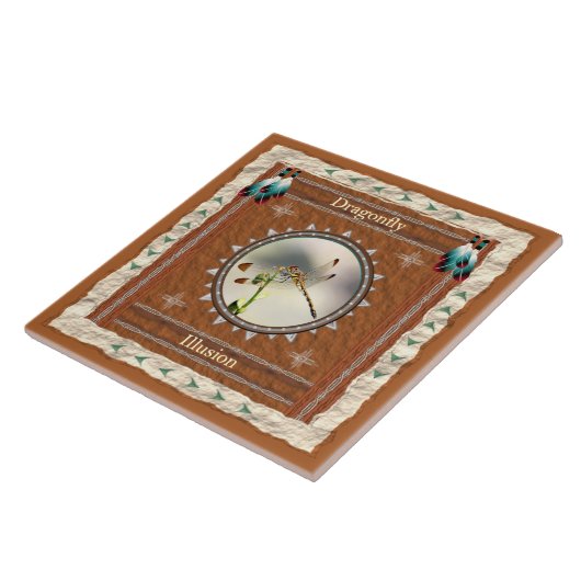 トンボ – 幻想 – セラミックタイル (側面)