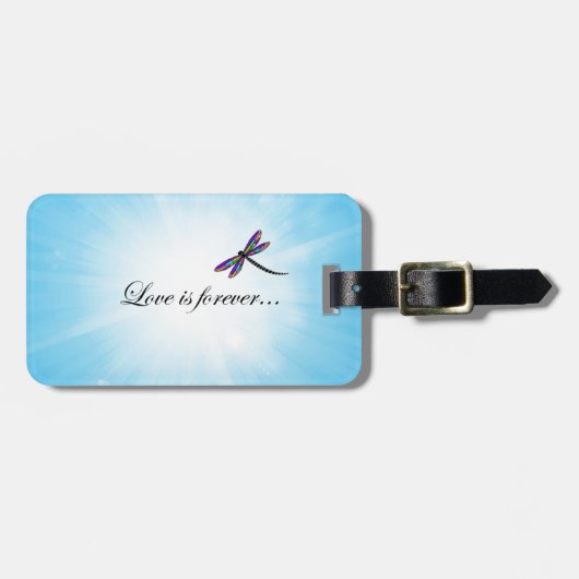 トンボ"愛です永遠" ラゲッジタグ (正面横)