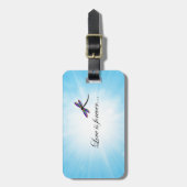 トンボ"愛です永遠" ラゲッジタグ (正面縦)