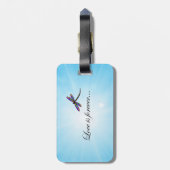 トンボ"愛です永遠" ラゲッジタグ (裏面縦)