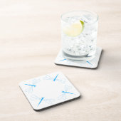 トンボ – 白懸命プラスチック製コースター – 6セット コースター (右側)