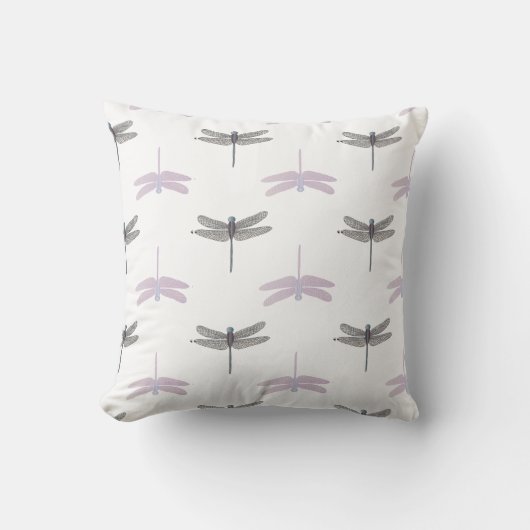 トンボ（白） クッション (正面)