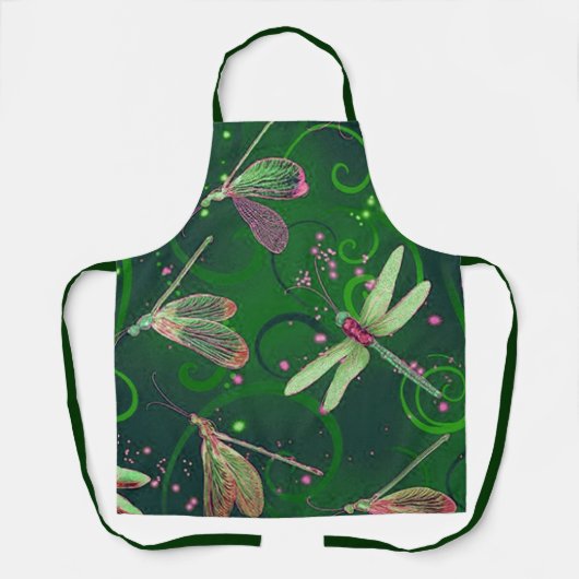 トンボ(緑) エプロン (正面)