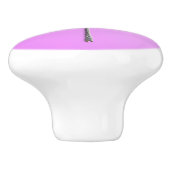 トンボ-銀、金ゴールド、紫色および黒 セラミックノブ (側面)