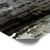 トンボ（黒と白の分離） ポスター (角)