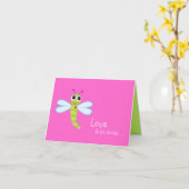 トンボNotecard カード (黄色い花)