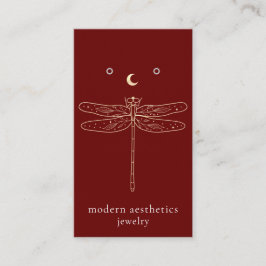 トンボQRコードイヤリングレッドディスプレイカード 名刺