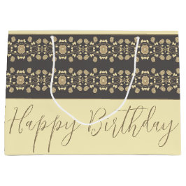 トーエレガントペのクリーム色のベージュ ラージペーパーバッグ