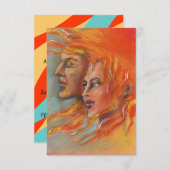 トーガのパーティの招待状のFireyのギリシャの神の女神 招待状 (正面/裏面)