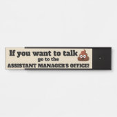 トーキングウンチおもしろいボスドアプレート サインプレート (正面)