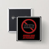 トーキングサッカーゲームが進行中でないボタン 缶バッジ (正面&裏面)