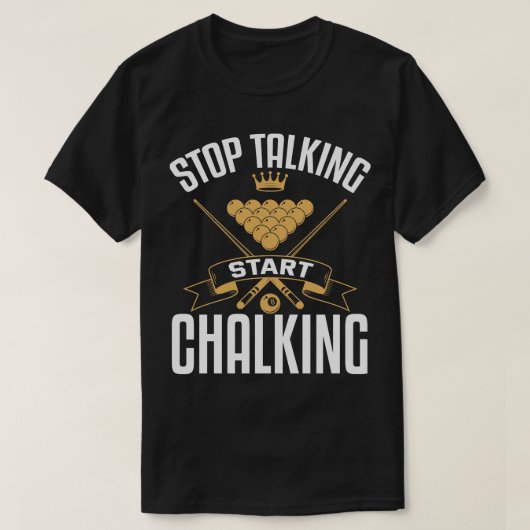 トーキングストップスタートチャーク Tシャツ (デザイン正面)