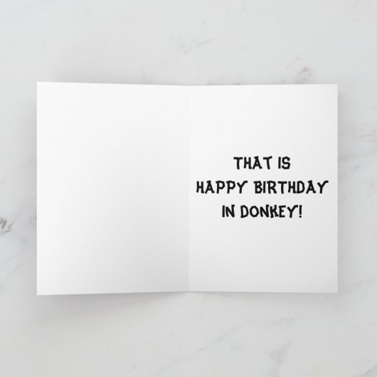 トーキングロバHAW HWSハッピーバースデーの願い カード (内部)