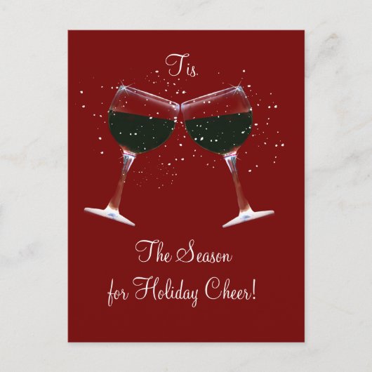 トーキングワイングラスホリデーポストカード シーズンポストカード (正面)