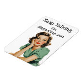 トーキング保レトロ主婦皮肉な マグネット (左側)