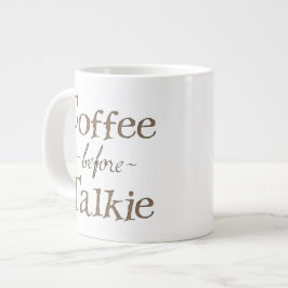 トーキーの前のコーヒー ジャンボコーヒーマグカップ