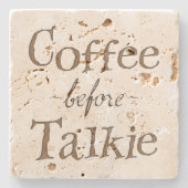 トーキー前のコーヒー ストーンコースター (正面)