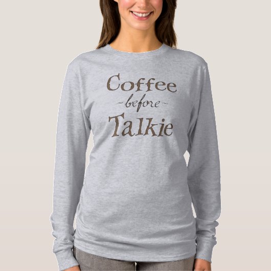 トーキー前のコーヒー Tシャツ (正面)