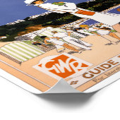 トーキー・ヴィンテージ旅行ポスター復元 ポスター (角)