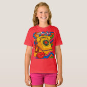 トークしない文字レトロ固定電話Red Tシャツ (正面フル)