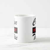 トークの前にコーヒーを Funny Mug コーヒーマグカップ (中央)
