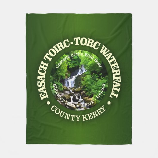 トークウォーターフォール(rd) フリースブランケット (正面)