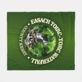 トークウォーターフォール(rd) フリースブランケット (正面(横))