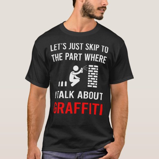 トークグラフィティをスキップ Tシャツ (正面)