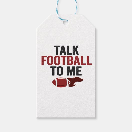 トークサッカーおもしろいファンタジー秋 ギフトタグ (正面)
