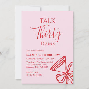 トークサーティトゥーミー バースデーガール パーティー招待状 招待状