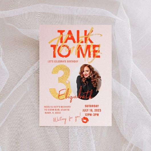 トークサーティトゥーミー 30歳の誕生日招待状カード 招待状