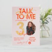 トークサーティトゥーミー 30歳の誕生日招待状カード 招待状 (スタンド正面)