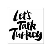 トークターキーおもしろい感謝祭ディナーことわざ ラバースタンプ (インプリント)