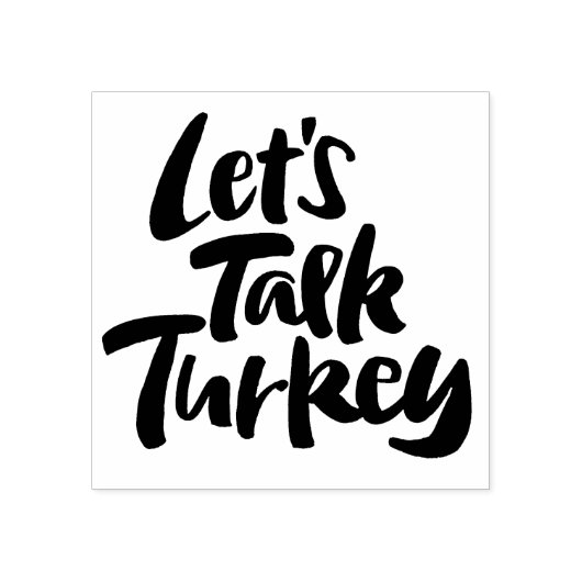 トークターキーおもしろい感謝祭ディナーことわざ ラバースタンプ (インプリント)