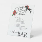 トークダービー私にパーティーレースホースエクエストリアンバー 台座サイン (正面)