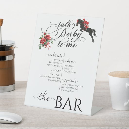 トークダービー私にパーティーレースホースエクエストリアンバー 台座サイン (インサイチュ)