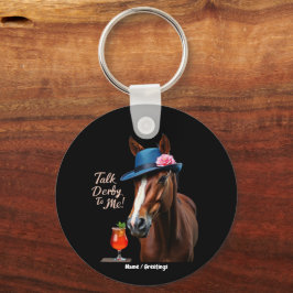 トークダービー私にレースおもしろい馬引用文 キーホルダー