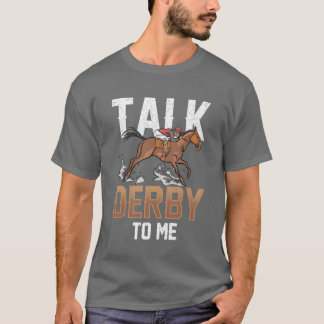 トークダービ私の馬ライダーラバーライディングボーイフレンド Tシャツ