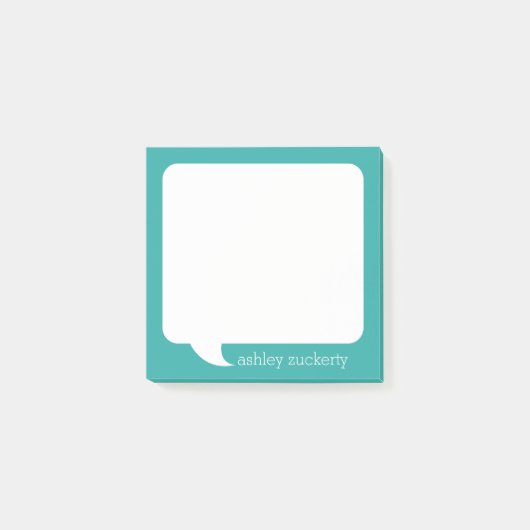 トークバパーソナライズされたブル名 – 色を編集できます ポストイット (正面)