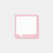 トークバブパーソナライズされたル名 – 色を編集できる ポストイット (正面)
