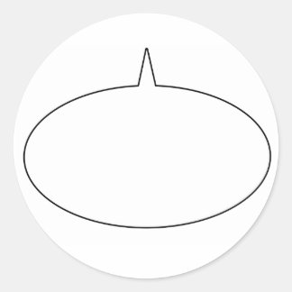 トークバブルステッカー ラウンドシール