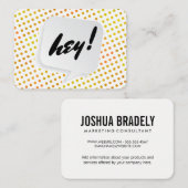 トークバブル/ドットパターン 名刺 (正面/裏面)